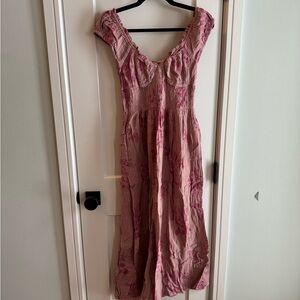 Free People Pink Floral Maxi Dress